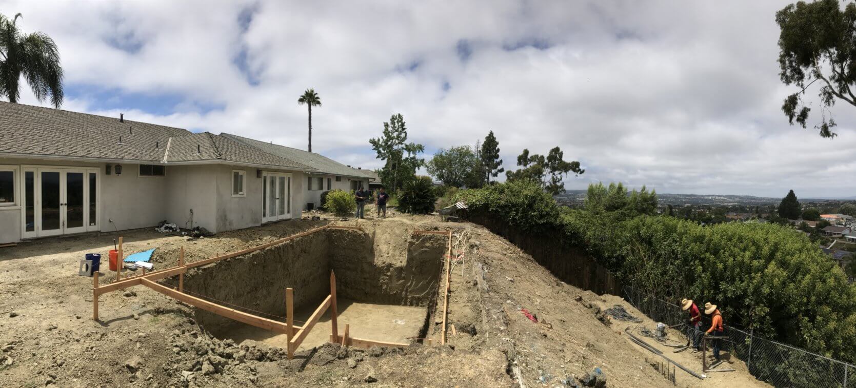 Pool on slope in Laguna Niguel
