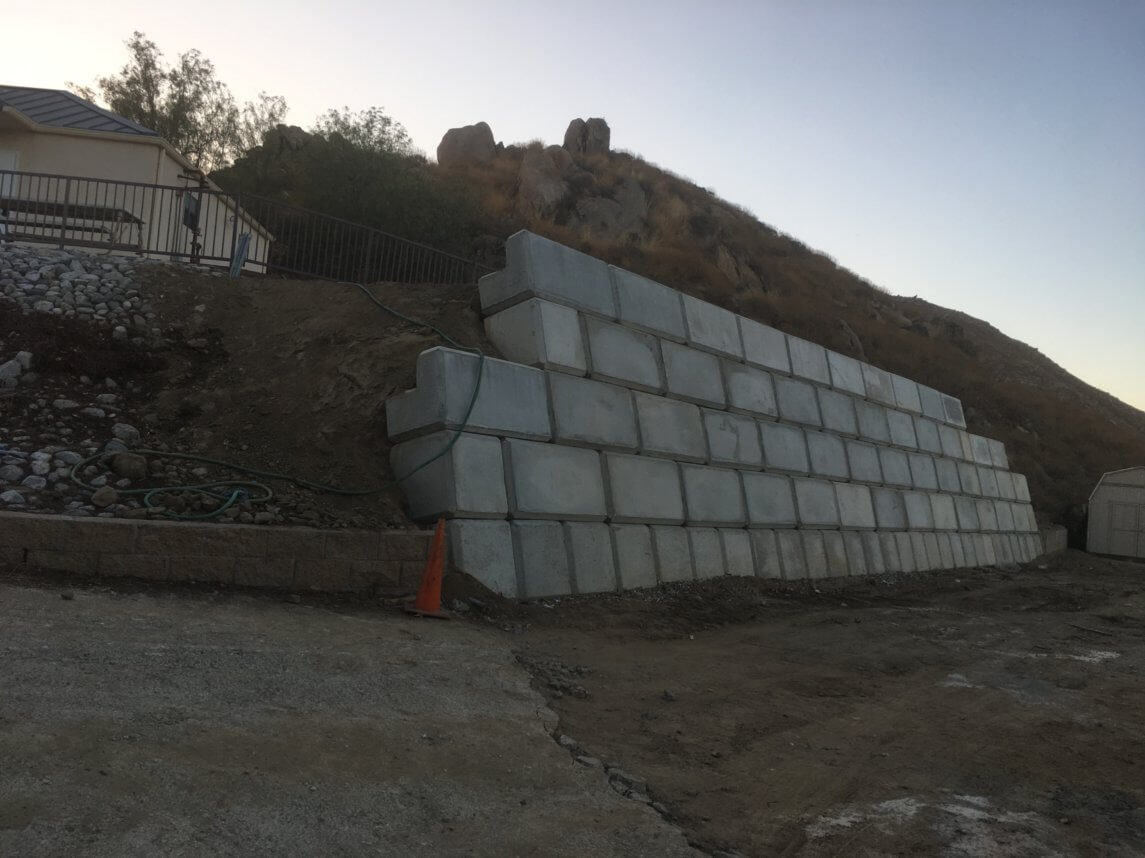 church retaining wall