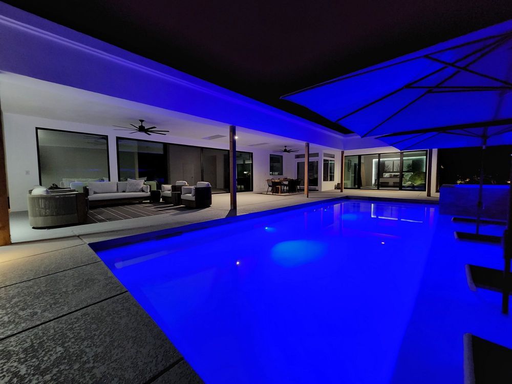 Gorgeous After! 24_ and 16_ sets of Fleetwood Sliders installed in Palm Springs!