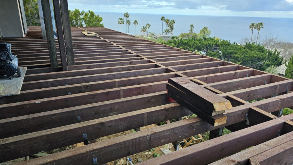 New deck in Laguna Beach