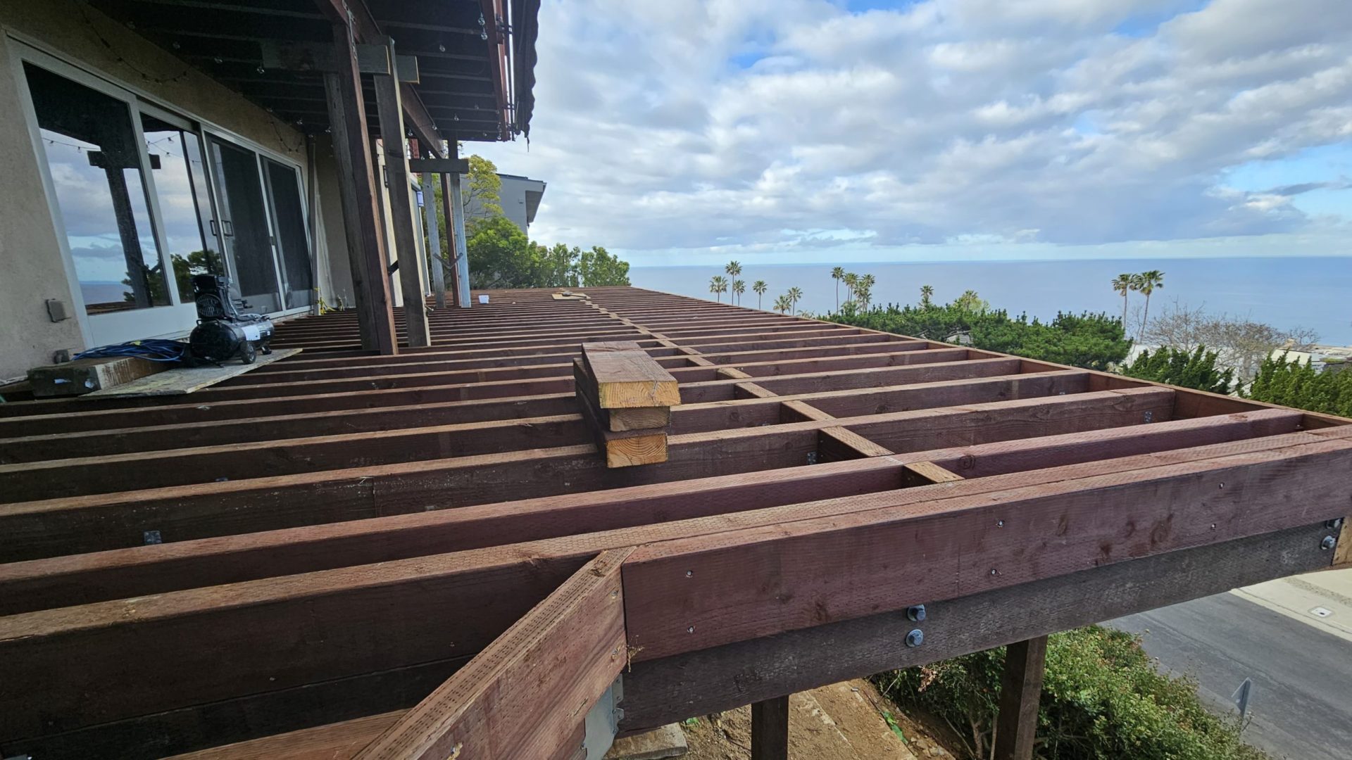 New deck in Laguna Beach