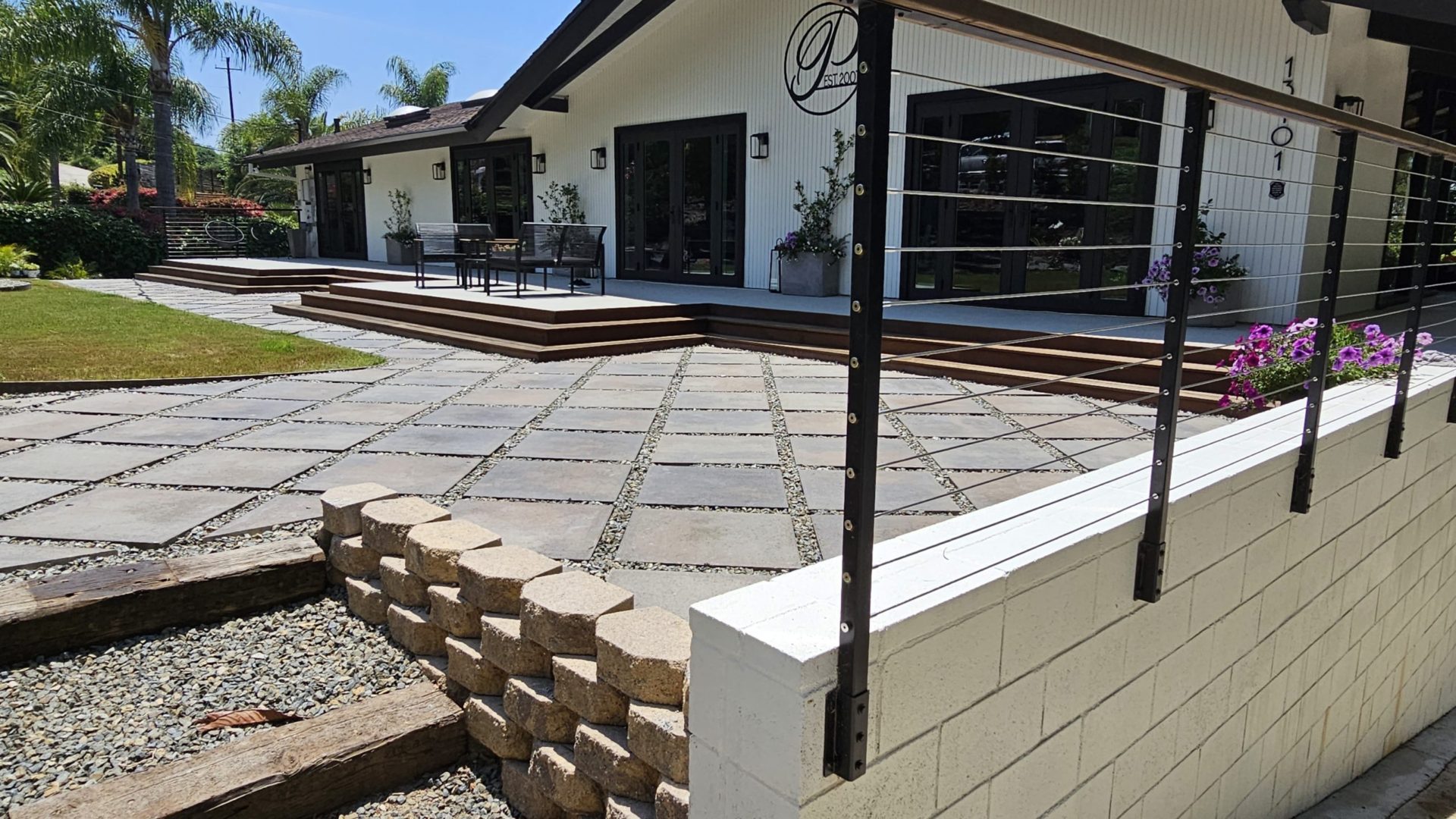 Major grading and retaining wall in City of Tustin